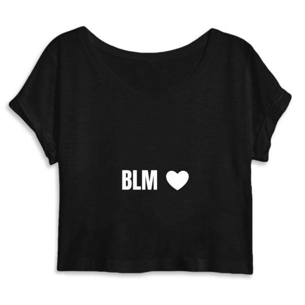 Crop Top Femme 100% Coton BIO - BLM Cœur
