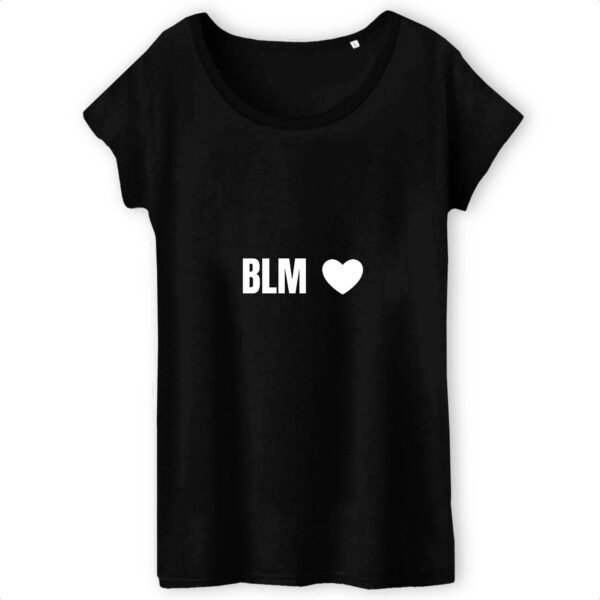 T-shirt Femme 100% Coton BIO - BLM Cœur