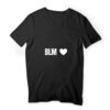T-shirt Homme Col V 100 % coton bio - BLM Cœur