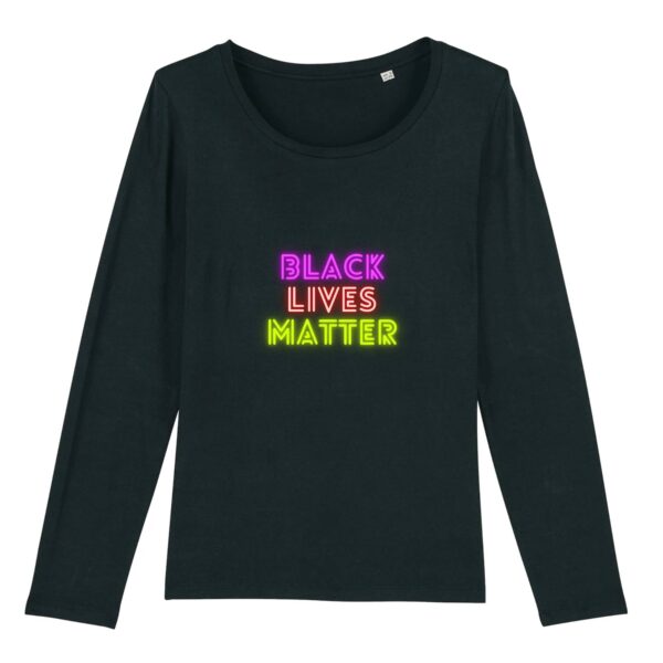 T-shirt Femme manches longues - Black Lives Matter Neon