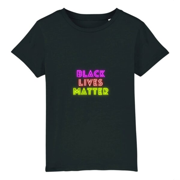 T-shirt Enfant Coton bio - Black Lives Matter Neon