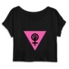 Crop Top Femme 100% Coton BIO - Girl Power Féministe
