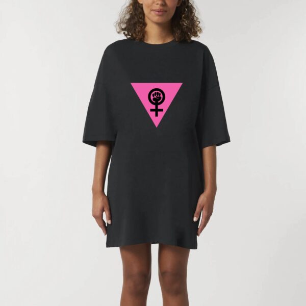 Robe T-shirt Femme 100% Coton BIO - Girl Power Féministe