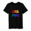 T-shirt Homme Col rond 100% Coton BIO - GRL PWR Multicolore