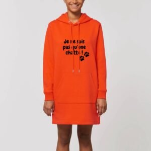 Robe à capuche - Je ne suis pas qu'une chatte