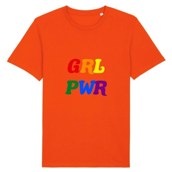T-shirt Unisexe Coton BIO - GRL PWR Multicolore