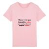 T-shirt Enfant Coton bio - Travailler plus, gagner moins