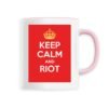 Mug céramique - Keep Calm and Riot