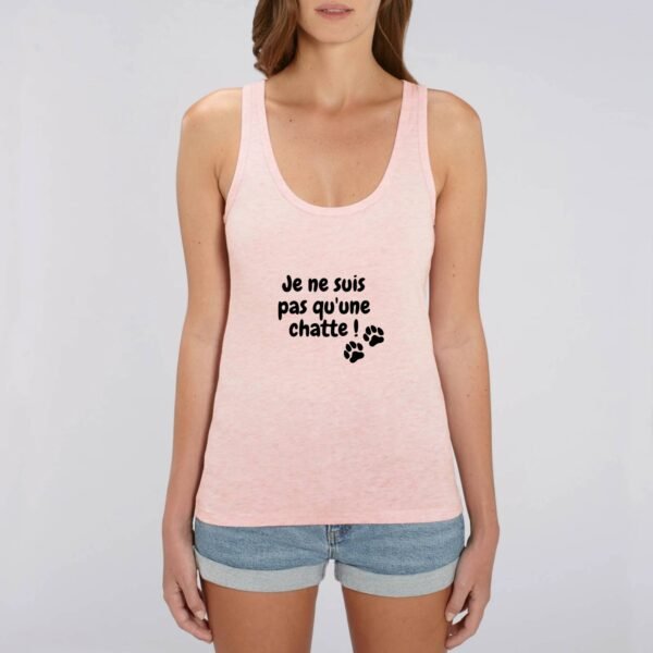 Débardeur Femme 100% coton Bio - Je ne suis pas qu'une chatte