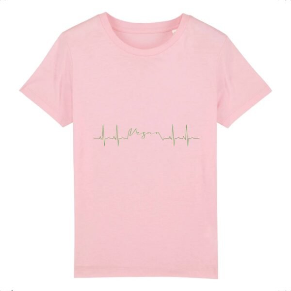 T-shirt Enfant Coton bio - Vegan fréquence cardiaque