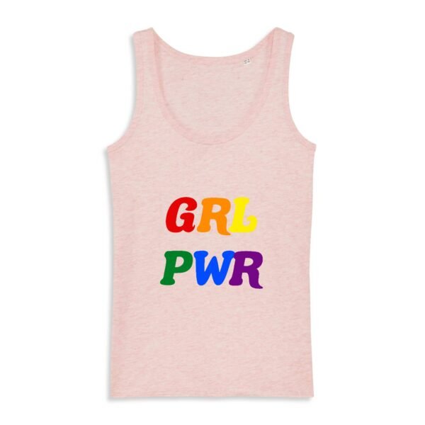 Débardeur Femme 100% coton Bio - GRL PWR Multicolore