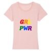 T-shirt Femme 100% Coton BIO - GRL PWR Multicolore