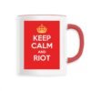 Mug céramique - Keep Calm and Riot