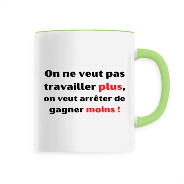 Mug céramique - Travailler plus, gagner moins