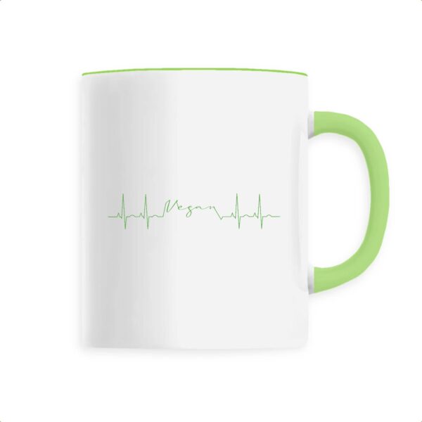 Mug céramique - Vegan fréquence cardiaque
